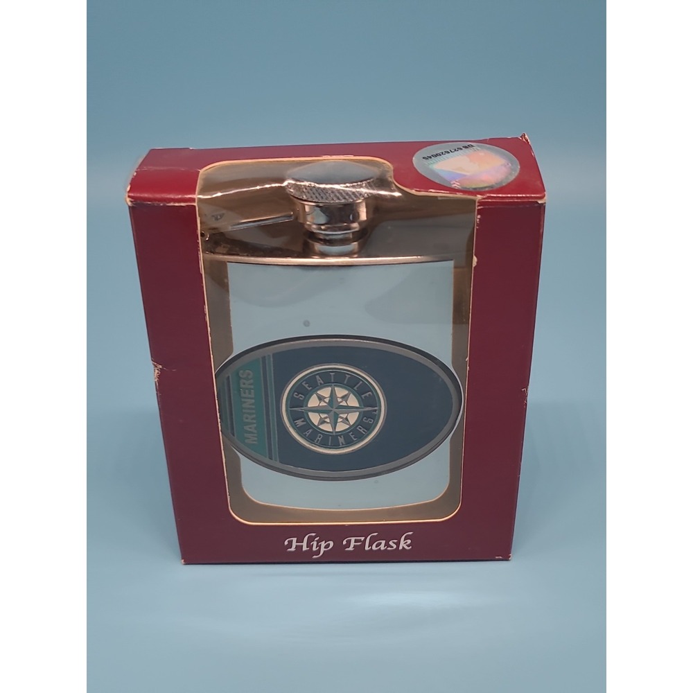 Seattle Mariners Stainless Steel Hip Flask